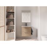 Conjunto completo mueble de baño fondo reducido 35 cm Hone Amizuva principal 0