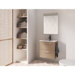 Conjunto completo mueble de baño fondo reducido 35 cm Hone Amizuva principal 3