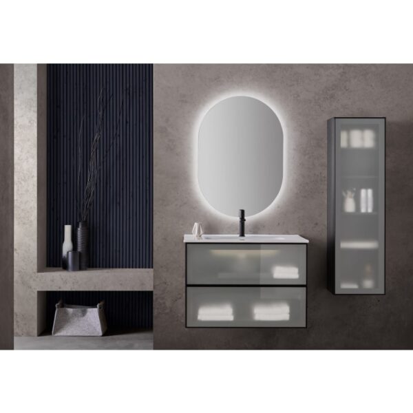 Columna de baño frente cristal mate Koba Sanchís ambiente 1