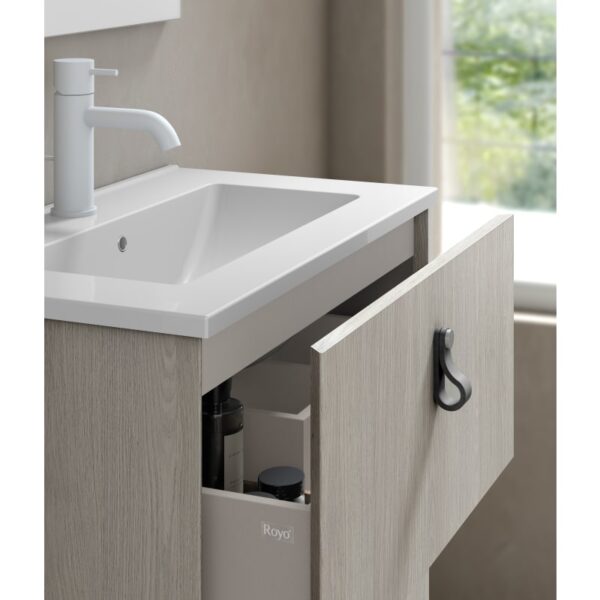 Conjunto mueble de baño fondo reducido 35 cm Little Royo detalle 8