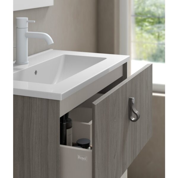 Conjunto mueble de baño fondo reducido 35 cm Little Royo detalle 7