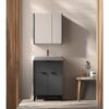 Conjunto mueble de baño fondo reducido 35.5 cm Midi Visobath ambiente 3