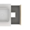 Conjunto mueble de baño con lavabo sobre encimera Nara Top Amizuva detalle 1