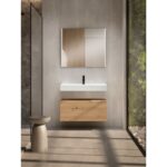 Conjunto mueble de baño con lavabo de carámica de 12 cm de alto y cajonera Nomad Viso Bath principal 0