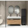 Conjunto mueble de baño con lavabo de carámica de 12 cm de alto y cajonera Nomad Viso Bath principal 3