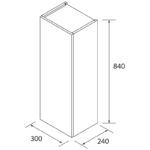 Columnas de baño Infinity Salgar croquis 3