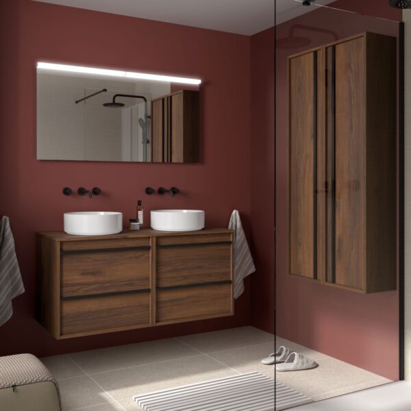 Mueble de baño con encimera de madera Attila Salgar principal 3