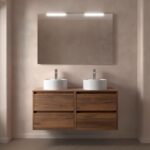 Conjunto mueble de baño con encimera de madera Noja Salgar principal 3