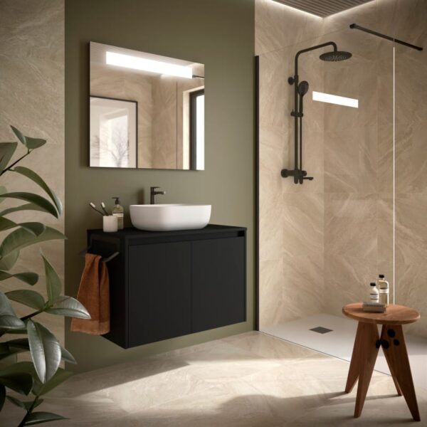 Mueble de baño con encimera de madera Noja Salgar principal 3