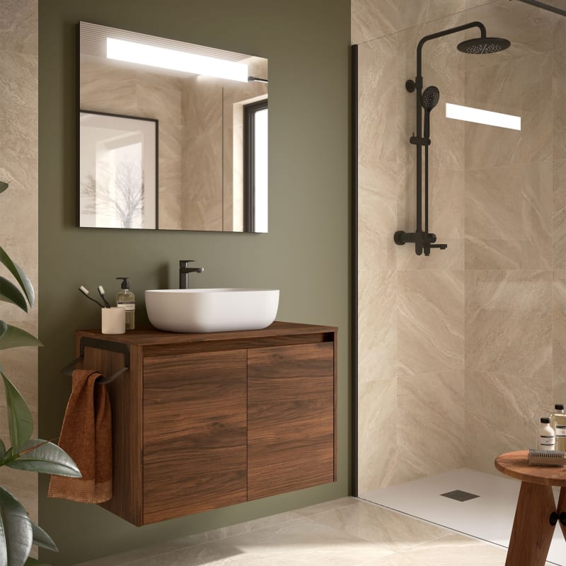 Mueble de baño con encimera de madera Noja Salgar principal 0