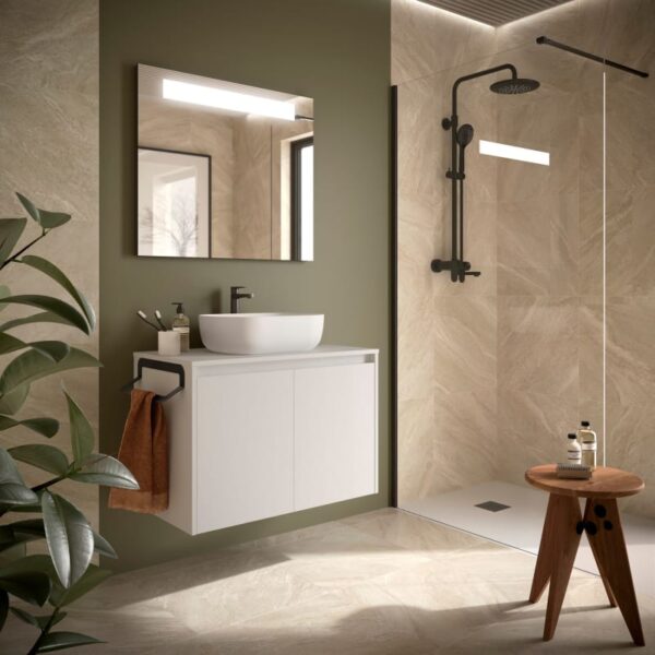 Mueble de baño con encimera de madera Noja Salgar principal 2