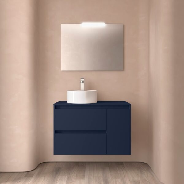Mueble de baño con encimera de madera Noja Salgar principal 2