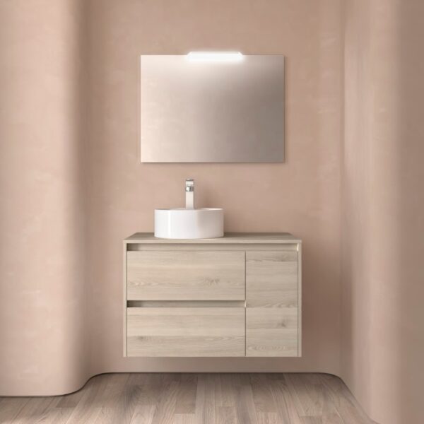 Mueble de baño con encimera de madera Noja Salgar principal 0