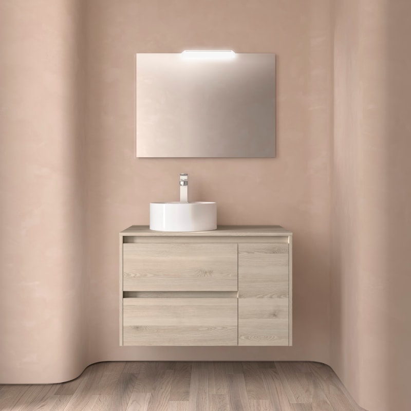 Mueble de baño con encimera de madera Noja Salgar principal 0