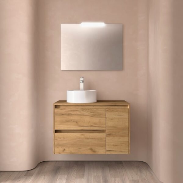 Mueble de baño con encimera de madera Noja Salgar principal 6