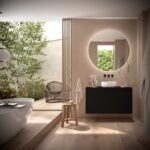 Conjunto mueble de baño con encimera de madera Optimus Salgar principal 2