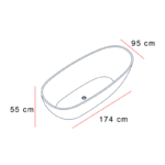 Bañera exenta Tay de Baños 10 croquis 4