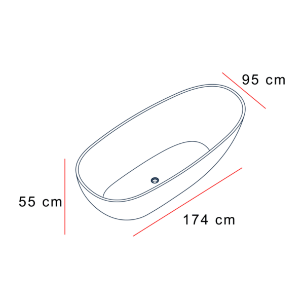Bañera exenta Tay de Baños 10 croquis 4