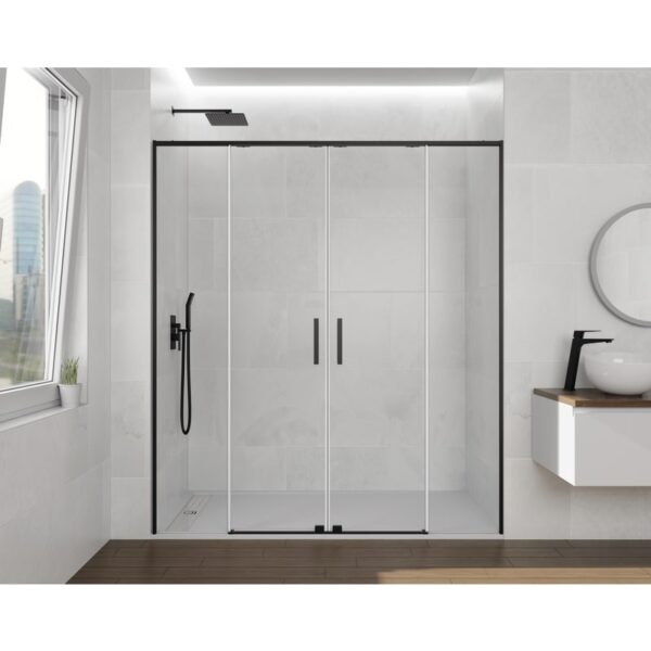 Mampara de ducha Twenty Spazio negra GME principal 0