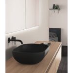 Mueble de baño con encimera de madera Vida Royo detalle 1