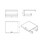 Portarrollos de baño The Grid Cosmic croquis 5