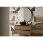 Conjunto de mueble de baño con lavabo sobre encimera negro Yuka Sanchís principal 0