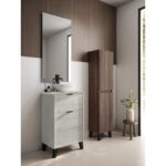 Conjunto mueble de baño fondo reducido 35.5 cm con lavabo sobre encimera Midi Visobath principal 11