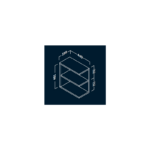 Estante abierto de baño Landes Coycama croquis 1