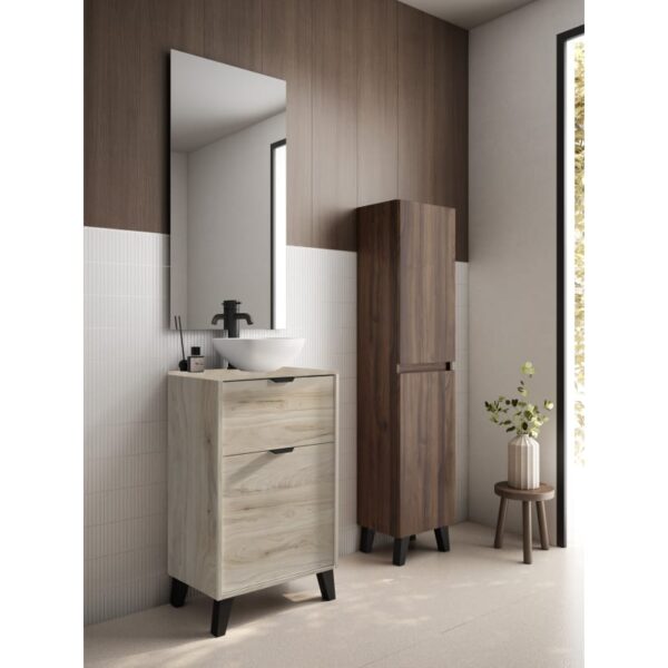 Conjunto mueble de baño fondo reducido 35.5 cm con lavabo sobre encimera Midi Visobath principal 12