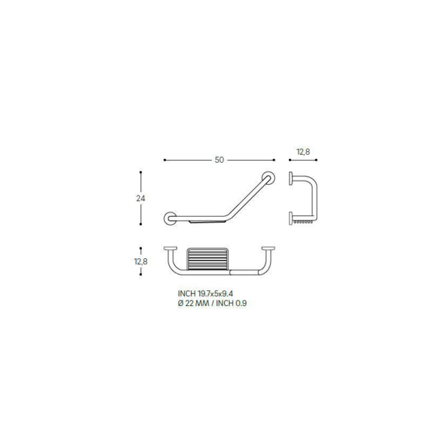 Asidero para baño Architect Cosmic croquis 5
