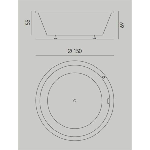 Bañera encastrada Toba Baños 10 croquis 3