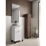 Conjunto mueble de baño fondo reducido 35.5 cm con lavabo sobre encimera Midi Visobath principal 7