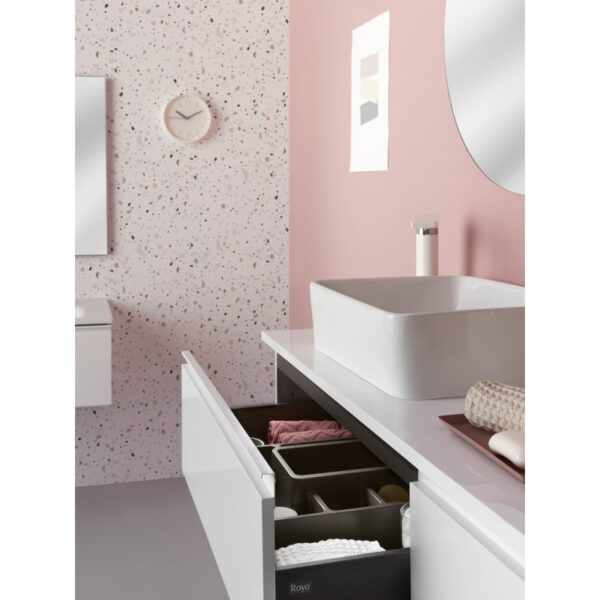 Mueble de baño con encimera de madera Vida Royo detalle 3
