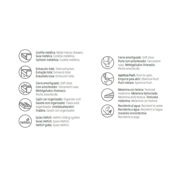 Mueble de baño con encimera de madera Landes Coycama opción 6