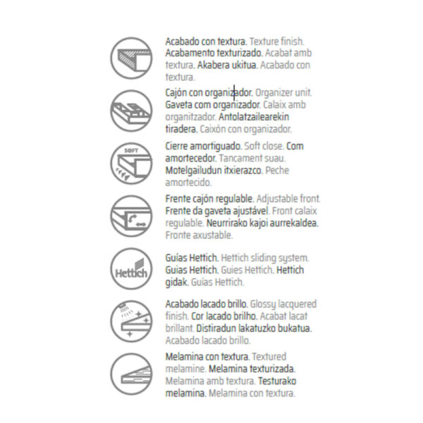 Mueble de baño Galsaky industrial Coycama opción 12