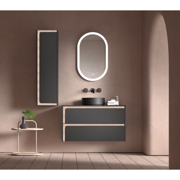 Mueble de baño con encimera de madera Índico Visobath principal 1