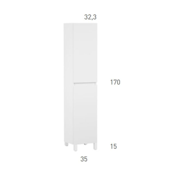 Columna de baño Aqua Campoaras croquis 2