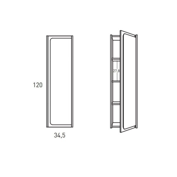 Columna de baño Índico Visobath croquis 4