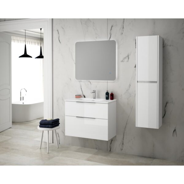 Conjunto mueble de baño fondo reducido 41cm Comet tirador cromo Coycama principal 0