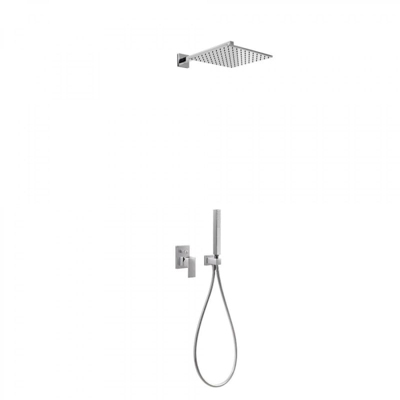 Pack grifo de lavabo + conjunto de ducha empotrado Cuadro Tres detalle 2
