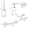 Conjunto de accesorios de baño Sintor Manillons Torrent croquis 6