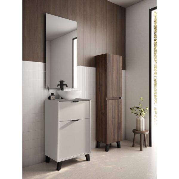 Conjunto mueble de baño fondo reducido 35.5 cm con lavabo sobre encimera Midi Visobath principal 6
