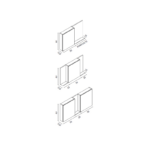 Armario con espejo Fénix Royo croquis 1