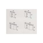 Armario con espejo Miranda Visobath croquis 4