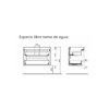 Conjunto mueble de baño Noja Salgar croquis 12