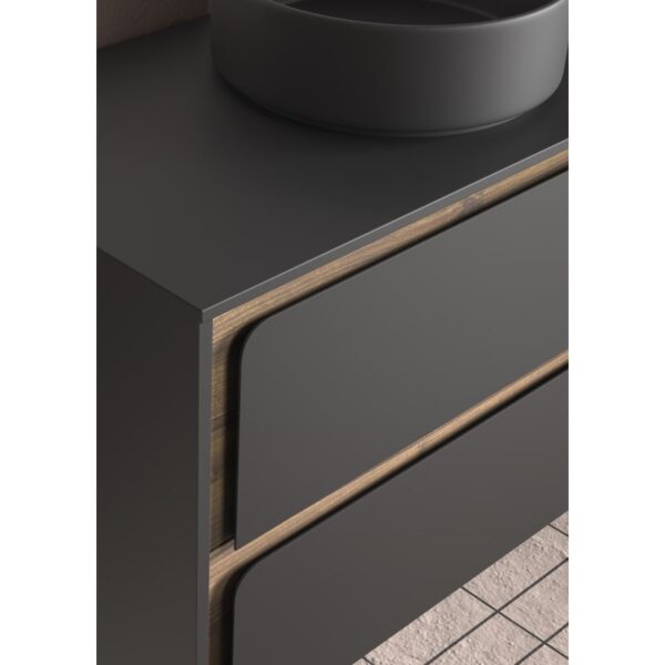 Mueble de baño con encimera de madera Índico Visobath detalle 10