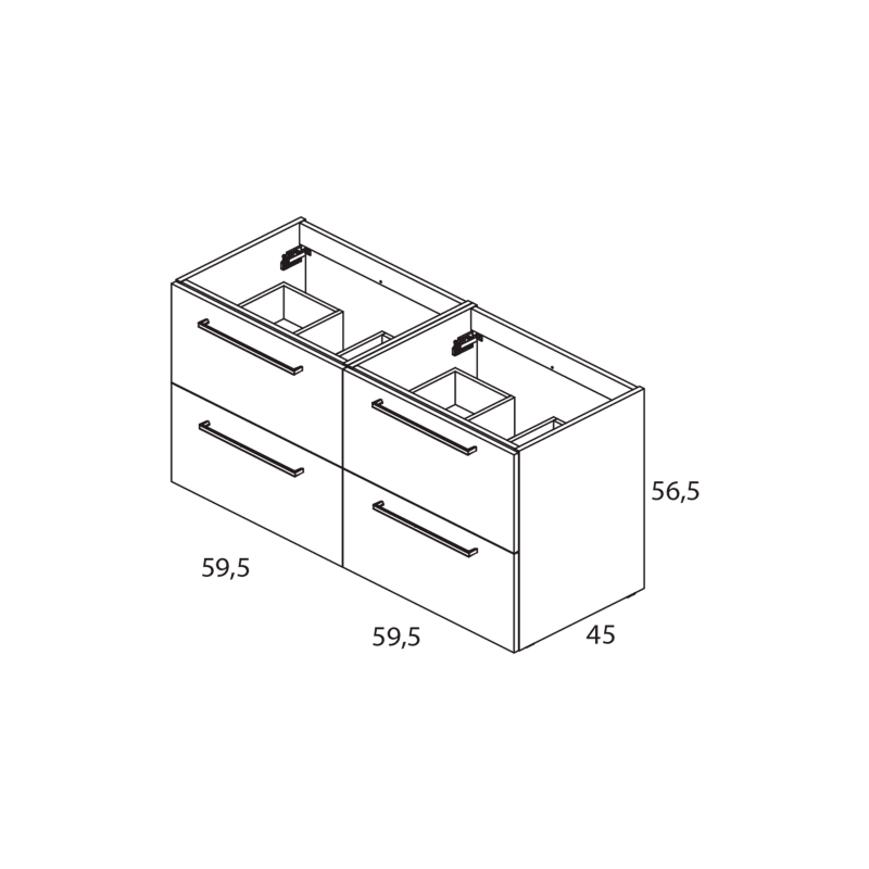 Conjunto mueble de baño Easy Royo croquis 10