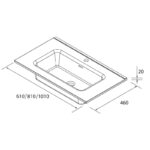 Conjunto mueble de baño Morai Salgar croquis 11