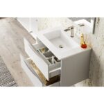 Mueble de baño con encimera de madera Landes Coycama detalle 2