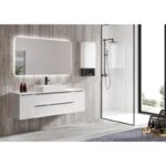 Mueble de baño Landes con encimera de madera Coycama principal 1